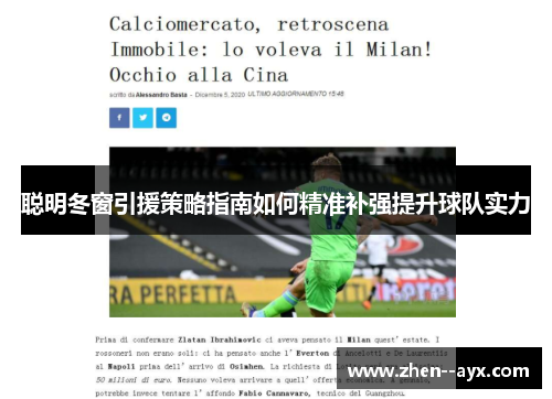聪明冬窗引援策略指南如何精准补强提升球队实力